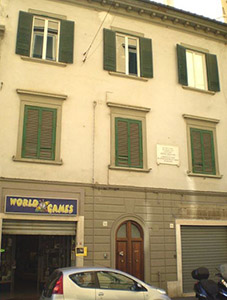 Photo of Modigliani's birthplace in Livorno Italy